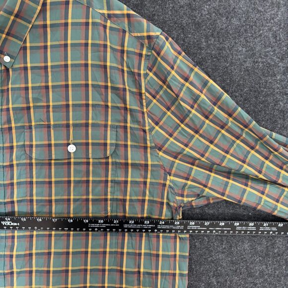 Duluth Trading Untucked Soft Skills Shirt Men's XXL Green Plaid Stretch Button - Picture 5 of 8